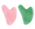 Akce 2ks: BeautyLabs Masážní kámen Gua Sha, zelený + růžový