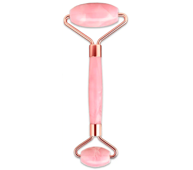 Jak vybrat gua sha kámen přesně pro Vás? 4 BeautyLabs Masážní váleček Face Roller, růžový