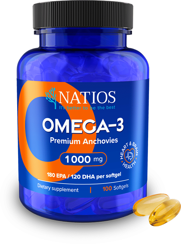 Natios Omega 3 1000 mg 100 softgels kapsle vedle1