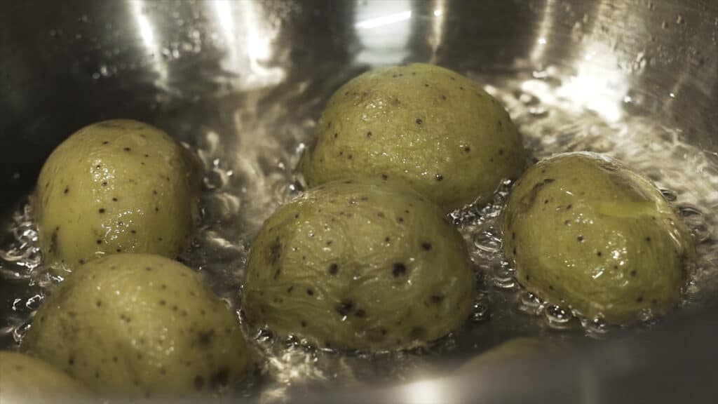 Close up for brown potatoes simmering 2256935