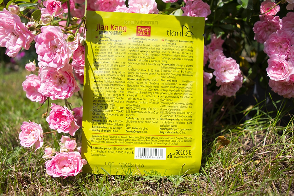 TianDe náplast na tělo Jian Kang 5 ks 2 jian kang slozeni