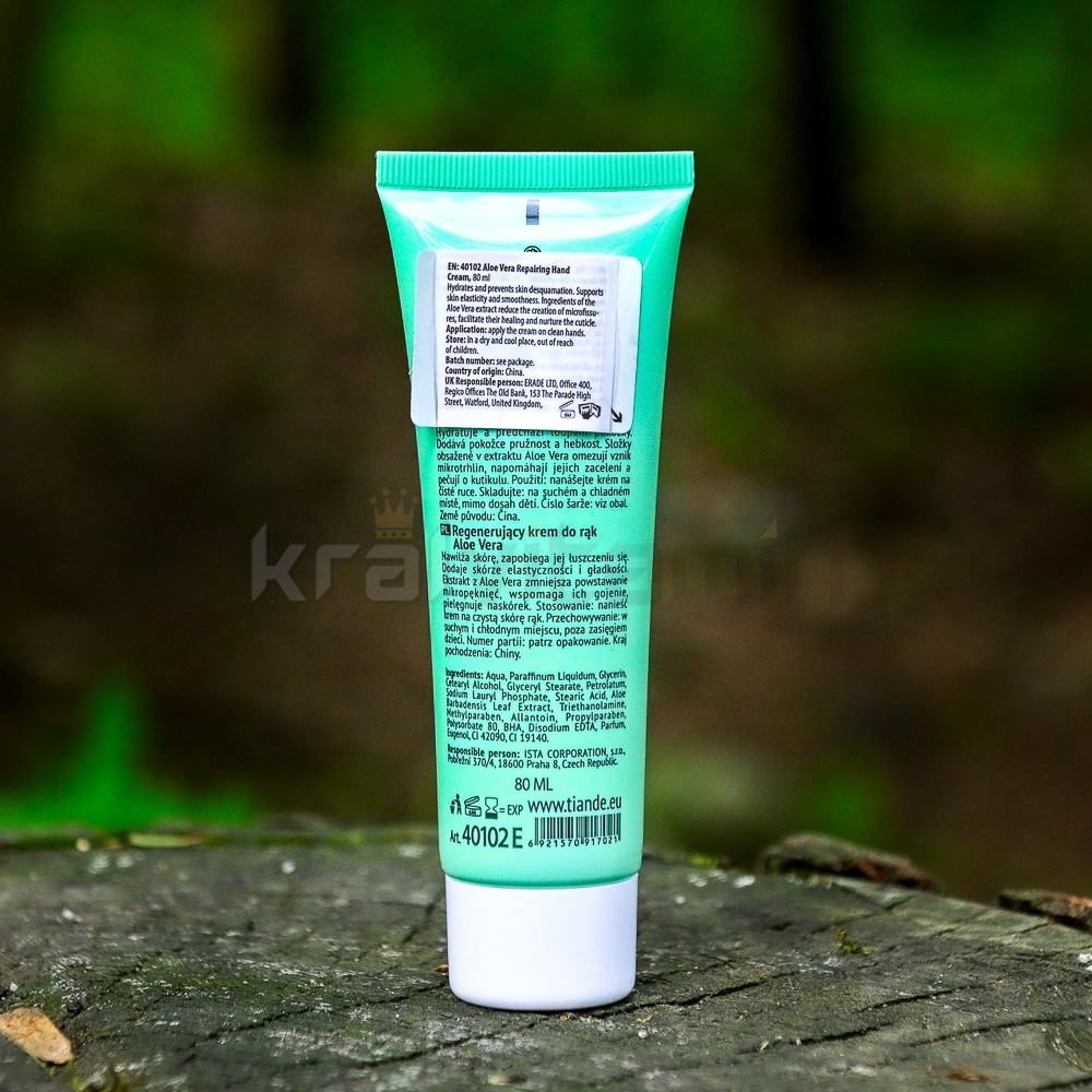 TianDe Regenerační krém na ruce s extraktem z Aloe Vera 80 ml 2 40102 2