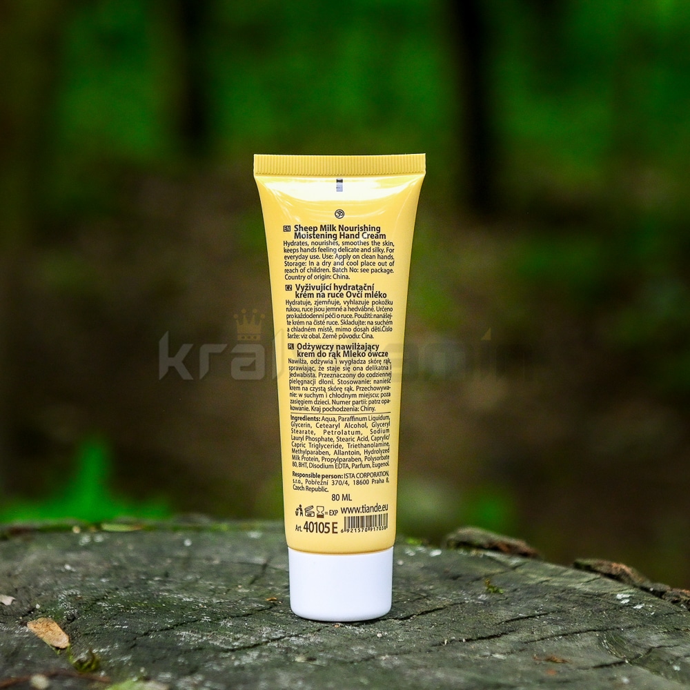 TianDe Vyživující, hydratující krém na ruce s ovčím mlékem 80 ml 2 40105 2