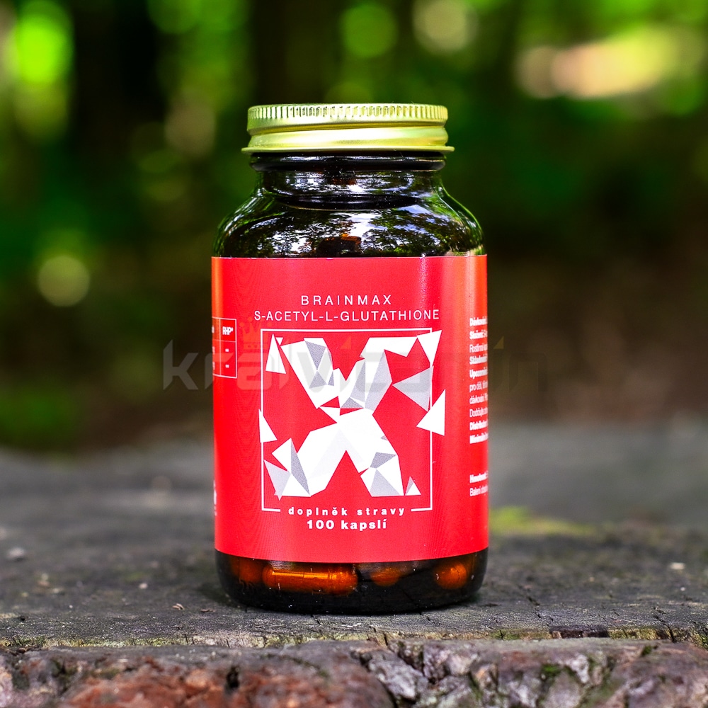 BrainMax S-Acetyl-L-Glutathione 100 kapslí 4 brainmax s-acetyl-l-glutathione