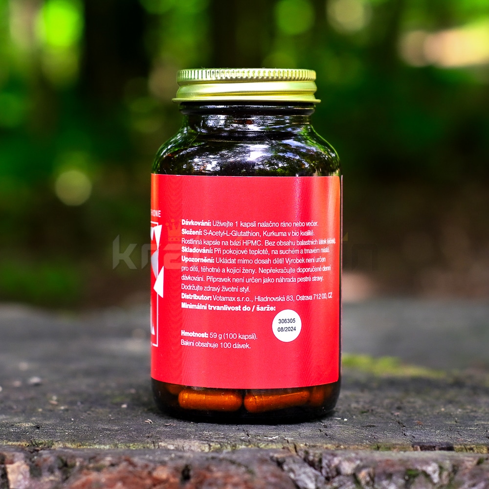 BrainMax S-Acetyl-L-Glutathione 100 kapslí 5 brainmax s-acetyl-l-glutathione složení