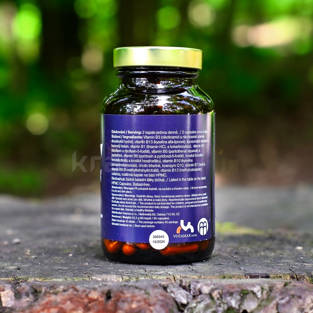 BrainMax Activated B-Complex 90 kapslí 5 brainmax activated b-complex složení
