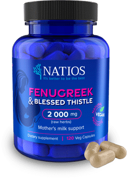 NATIOS Fenugreek & Blessed Thistle Extract 120 kapslí 7 Natios Fenugreek Blessed Thistlekapsle1