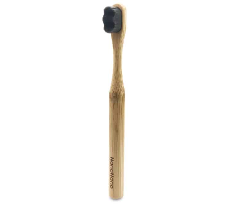 NanoNano Dětský bambusový zubní kartáček Nano černý 1ks - Image 2